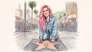 Karol G tendrá su estrella en el Paseo de la Fama de Hollywood