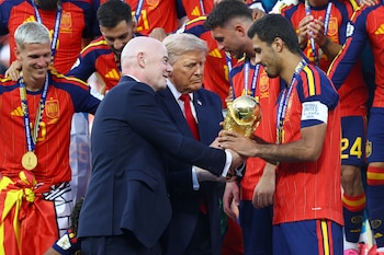 En un discurso previo a la final del Mundial, Infantino dijo que pretende “liberar el potencial comercial y las oportunidades que tiene la FIFA” (Foto: Reuters/Hannah Mckay)