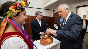 embajador eeuu Marc Stanley en la Asociación Ucrania de Cultura