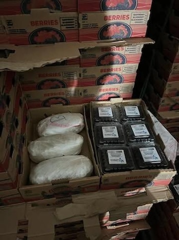 Aseguramiento de metanfetamina.
Foto: X/@FBI