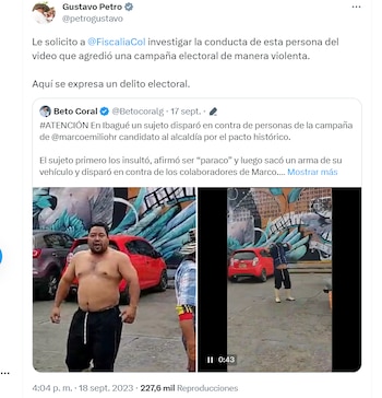 El presidente Petro ha pedido