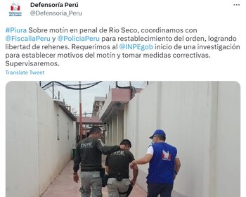 Comunicado de Defensoría