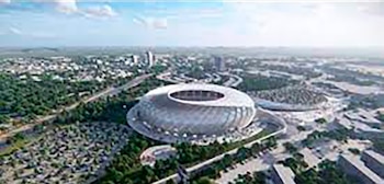 Maqueta del estadio que se