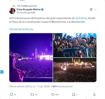 Shakira rompió récord con 400