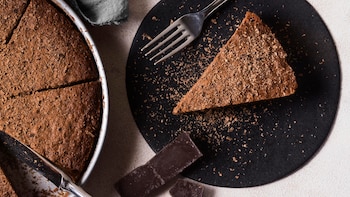 Tarta de queso y chocolate