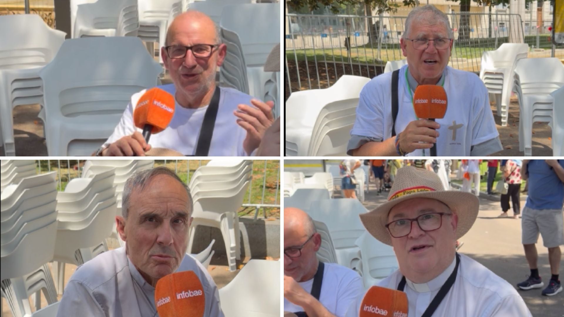 Cuatro sacerdotes hablan con Infobae sobre la visita del papa León a España. (Infobae)
