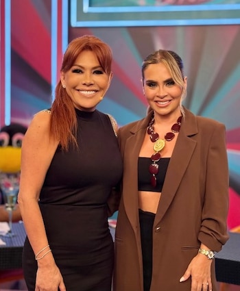 ¿El encuentro televisivo más esperado? Magaly Medina reacciona a la posibilidad de sentar a Gisela Valcárcel en su programa. Captura: Magaly TV La Firme.
