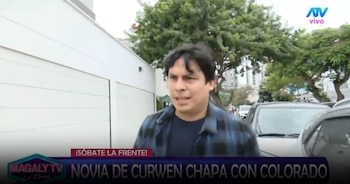 Curwen confirma que sigue con Carla Campos tras ampay: “Es mi vida, mi amor, mi tesoro”. Captura: Magaly TV La Firme.