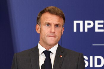 El presidente francés, Emmanuel Macron