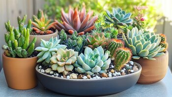 Ubicar cactus en exteriores permite