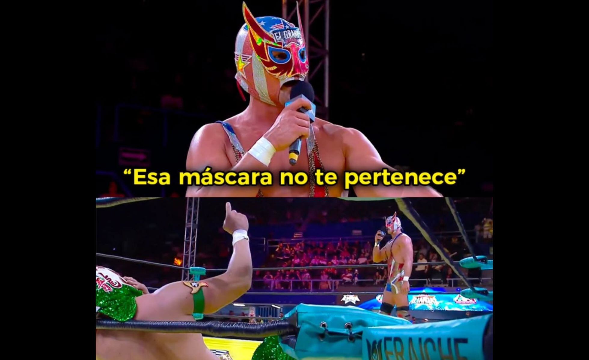 El luchador de WWE se ganó al público con carisma al decir la famosa frase. (Instagram / Notiluchas)
