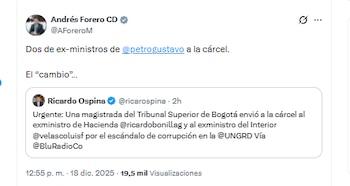 El congresista Andrés Forero CD