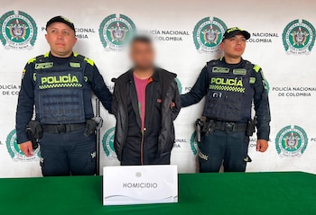 La captura se dio en flagrancia por el delito de homicidio, informaron las autoridades en Bogotá - crédito Mebog