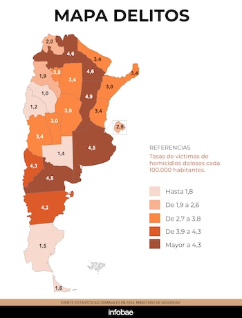 El mapa del delito presentado