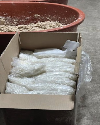 Parte de lo hallado en