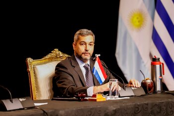 Mario Abdo Benítez, presidente de