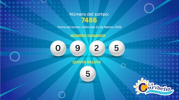 Estos fueron los números ganadores del 11 de febrero de 2026 en el sorteo de La Caribeña. (Jovani Pérez/Infobae)