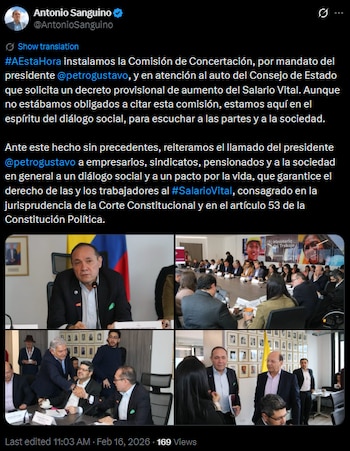 Comisión de Concertación aborda ajuste