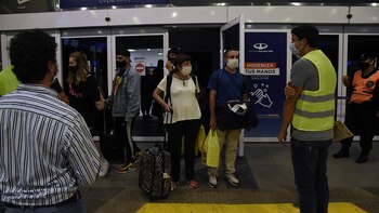 Llegada primer vuelo / reapertura Aeroparque
