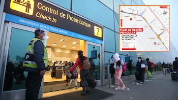 Ingreso peatonal al Aeropuerto Jorge Chávez