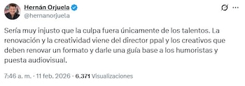 Hernán Orjuela, ex presentador de