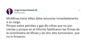 El exsenador pidió la renuncia