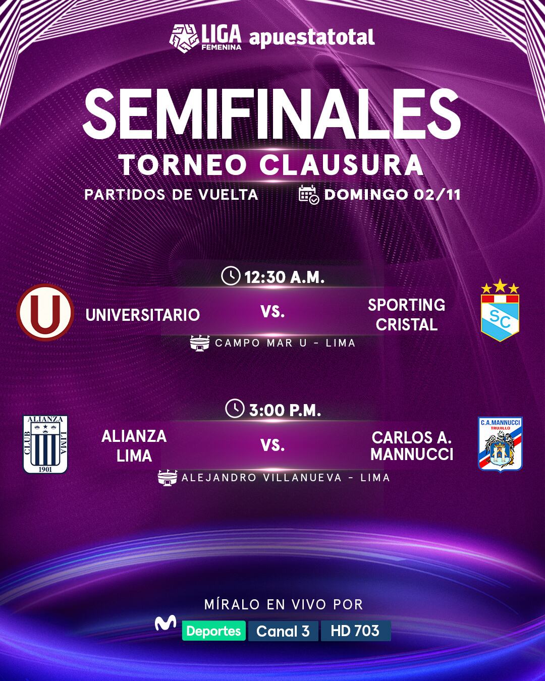 Calendário das semifinais da Liga Feminina de 2025