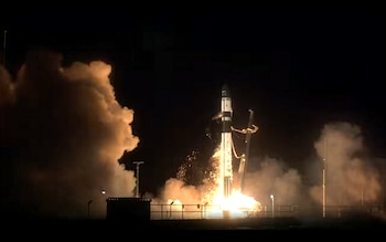 Imagen que muestra cómo el satélite español ‘IOD-1’ despega desde Nueva Zelanda como parte de la misión Celeste de la Agencia Espacial Europea (GMV)