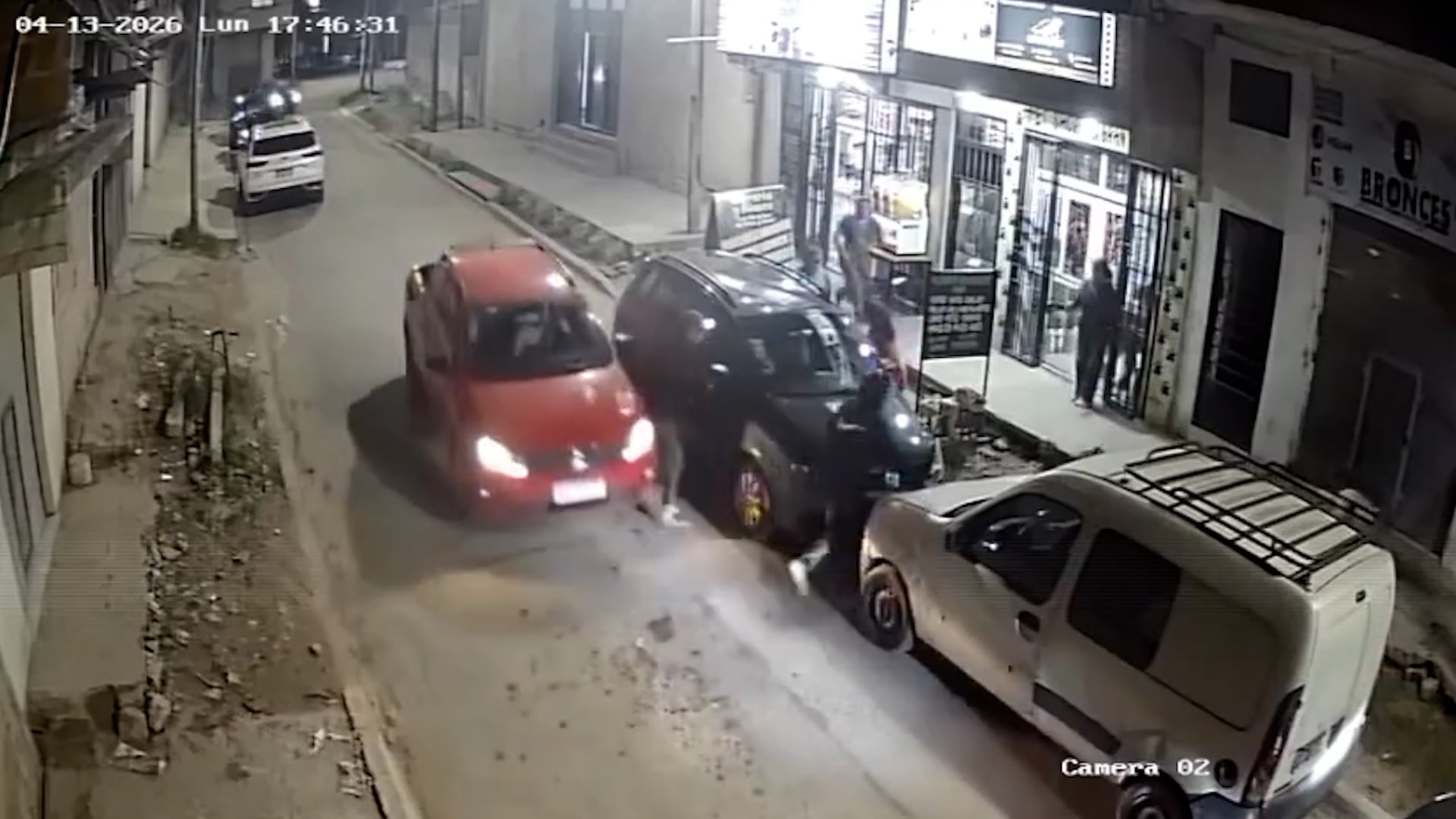 La violenta secuencia ocurrió el martes pasado (Captura de video)