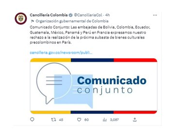 Los países firmantes explicaron, en