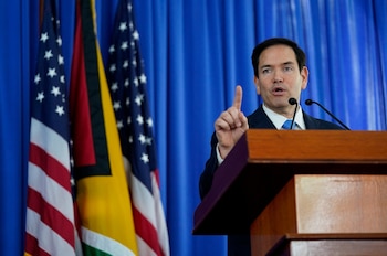Marco Rubio visitó recientemente Guyana