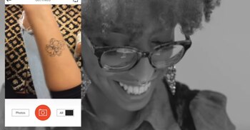 Aplicación de realidad aumentada muestra