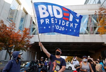 Celebraciones en Pensilvania. REUTERS/Rachel Wisniewski