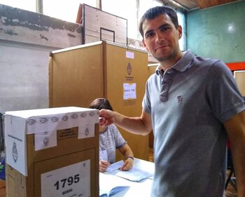 El militante de La Cámpora,