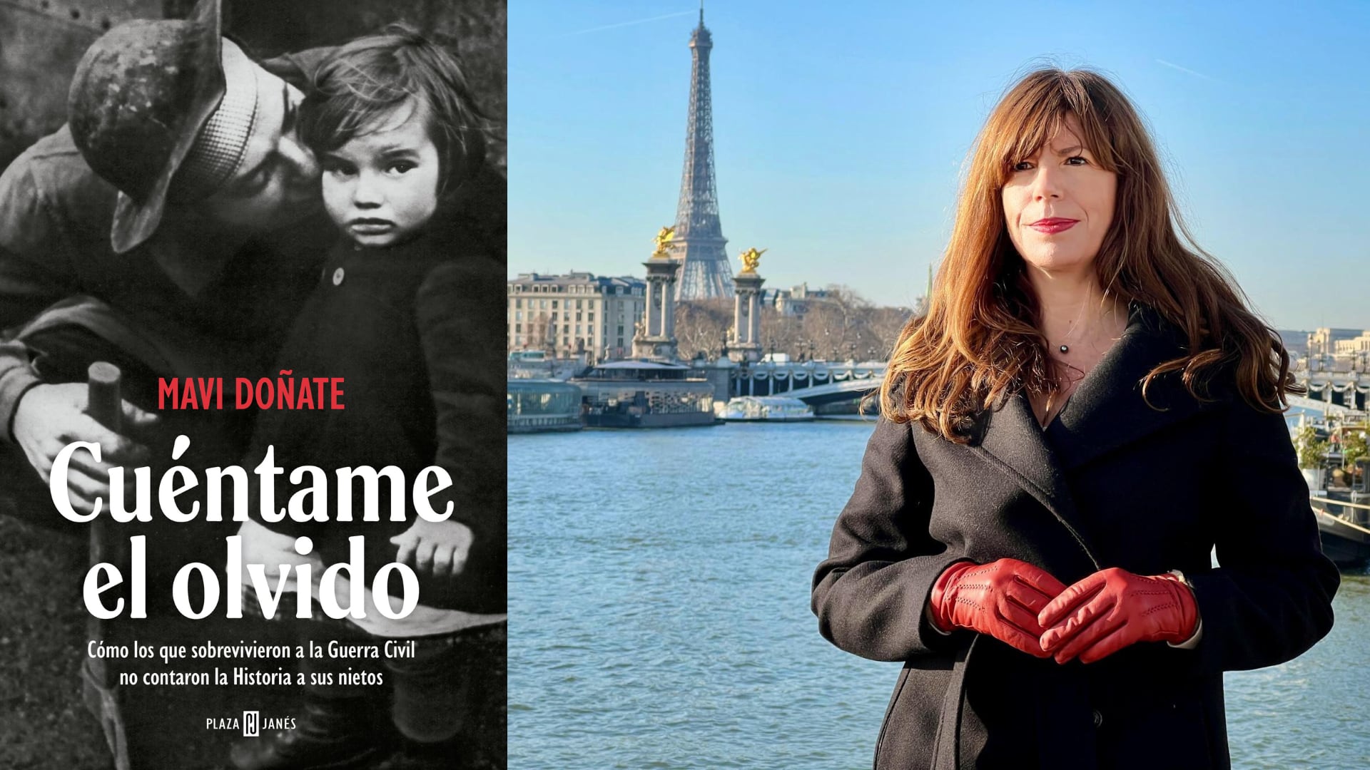 La periodista Mavi Doñate junto a su libro. (Cedida)