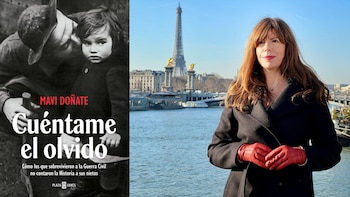 La periodista Mavi Doñate junto a su libro. (Cedida)