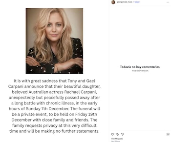 La familia de la actriz