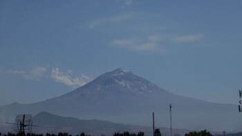 Actualmente, el volcán Popocatépetl se