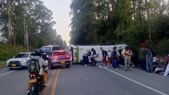 Grave accidente en la vía