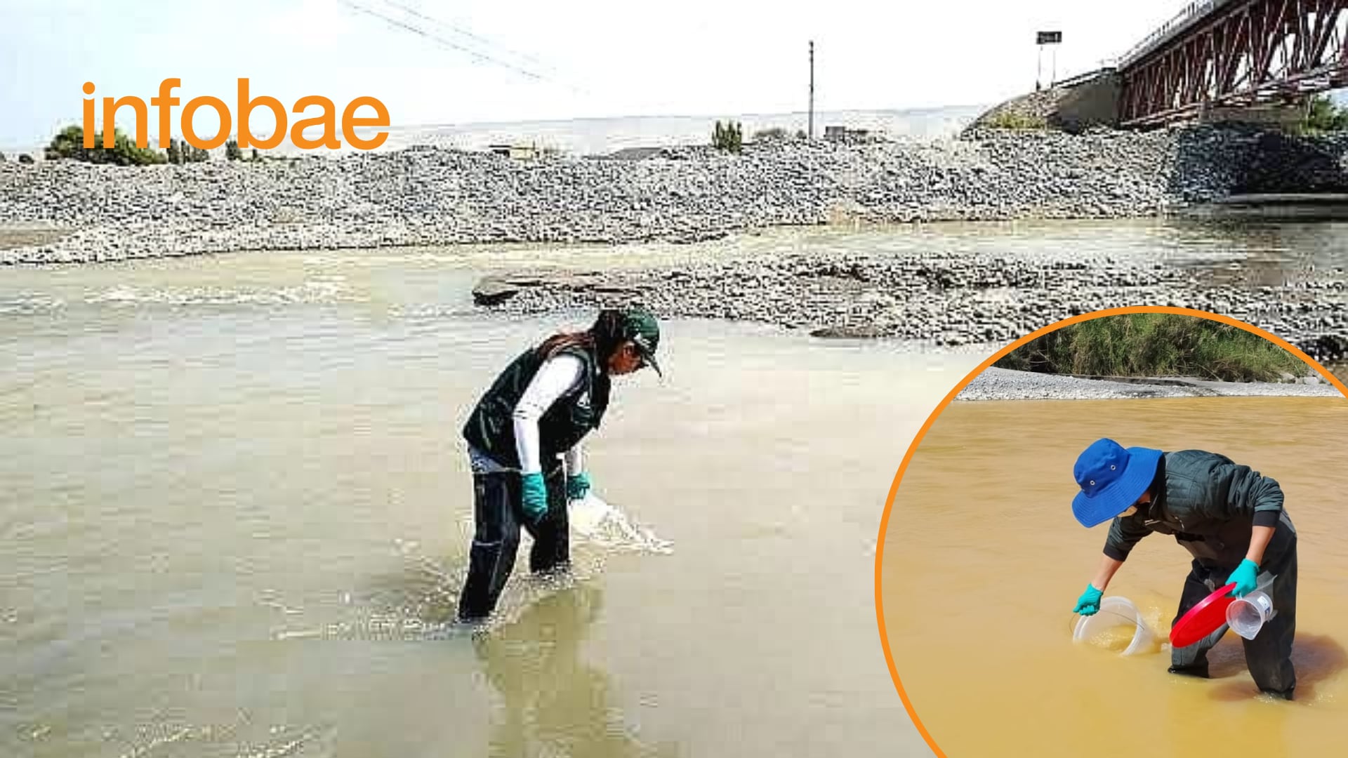 El Gobernador Regional de Arequipa aseguró que exigirá sanciones a quienes resulten responsables por el estado en el que se encuentra el río Tambo. (Foto: Composión - Infobae/Renato Silva)