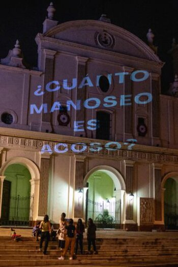 La protesta frente a la