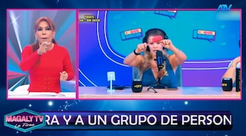 Magaly Medina rejeitou o aviso de Alejandra Baigorria e enviou uma mensagem forte na televisão. Captação: Magaly TV La Firme.