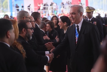 El mandatario dominicano, Luis Abinader,