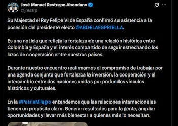José Manuel Restrepo - crédito @jrestrp/X