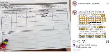 Silvia Süller se vacunó contra