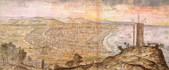 Dibujo de Barcelona realizado en