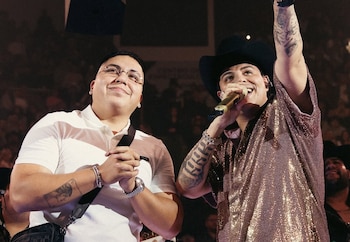 Ese Pérez y su amistad con Eduin Caz de Grupo Firme (Redes Sociales)