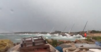 Imágenes de la tormenta provocada