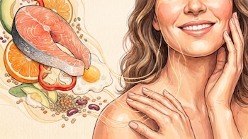Qué alimentos pueden favorecer la producción de colágeno, según una experta