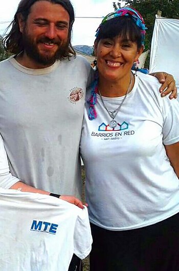 Grabois con Fernanda Miño